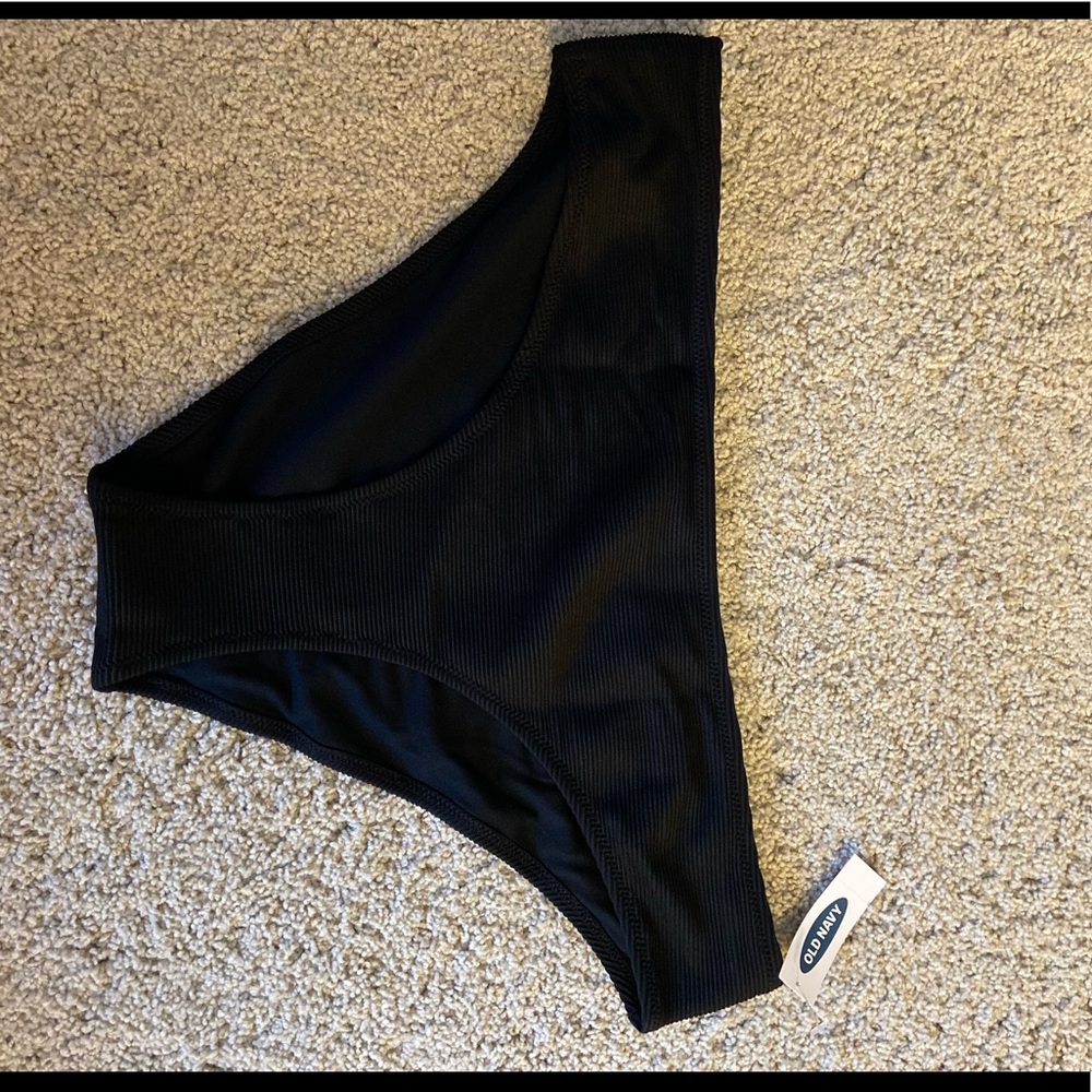 black bikini bottoms